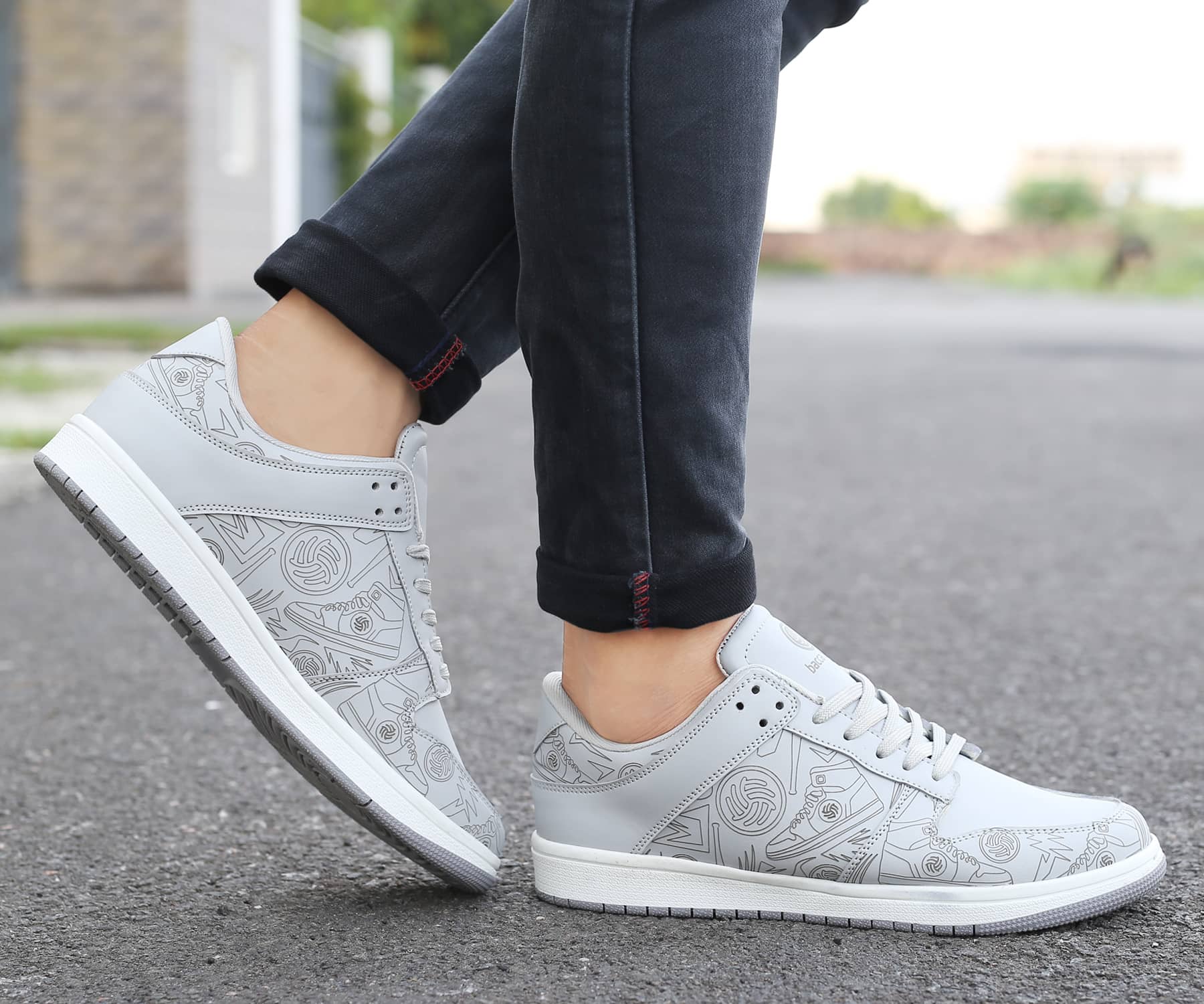 Sassy Studded White Sneakers – Street Style Stalk